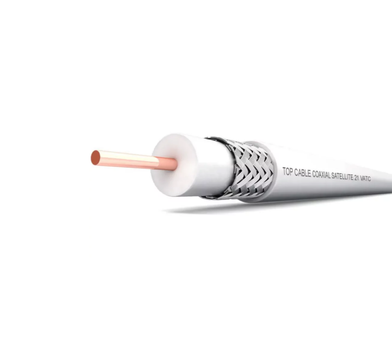 Cable Coaxial Blanco para Instalaciones de Interior – Alta Calidad