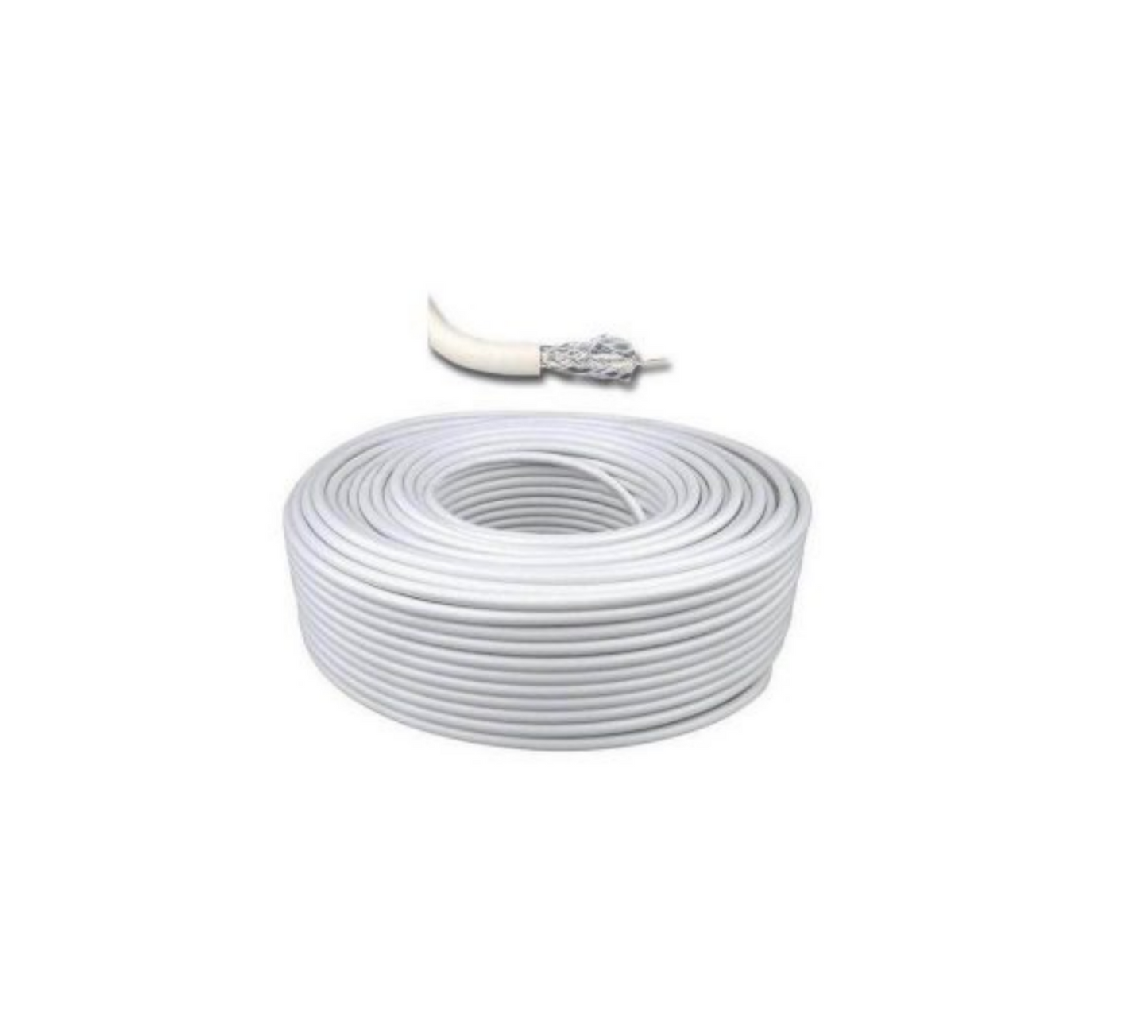 Cable Coaxial Blanco para Instalaciones de Interior – Alta Calidad