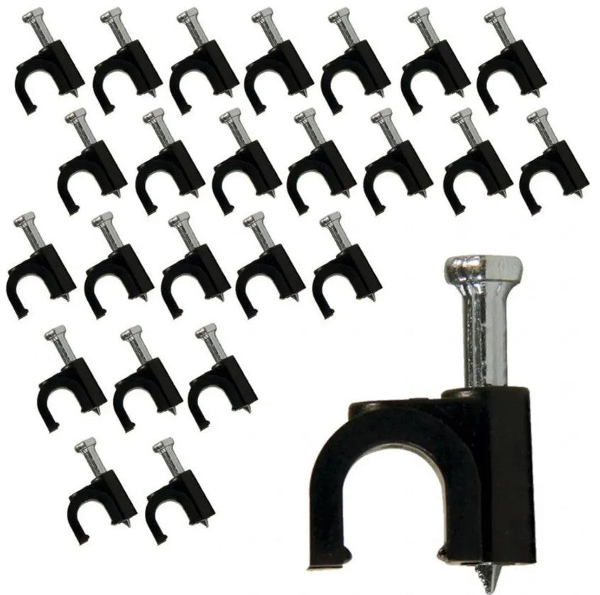 Grampas con Clavo de Acero 8 mm – Paquete 100 unidades