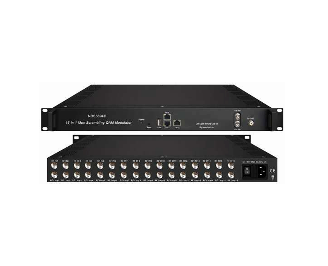 Modulador QAM con Scrambling 16 en 1 NDS3394C