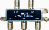 Splitter Coaxial 1x4 de RCA