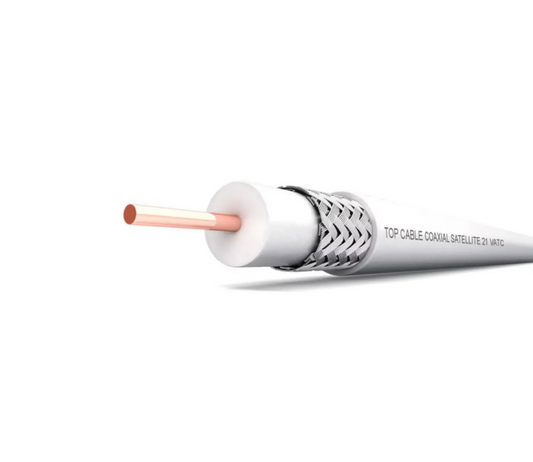Cable Coaxial Blanco para Instalaciones de Interior – Alta Calidad