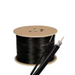 Cable Coaxial Negro de Exterior con Mensajero – Alta Resistencia y Desempeño