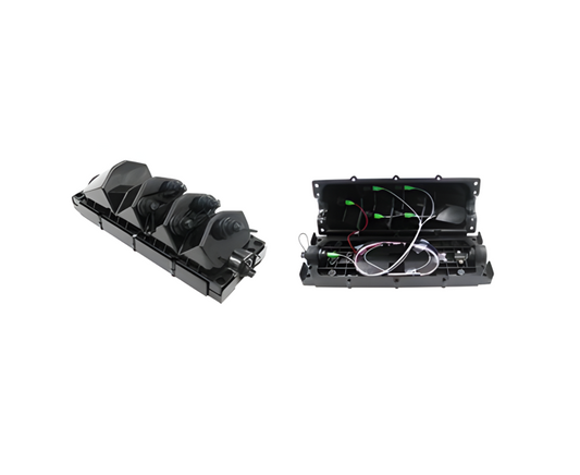 Caja Terminal Multiservicio 5 Puertos – Entrada OptiTap con Splitter 1x2 FBT y 1x4 Híbrido