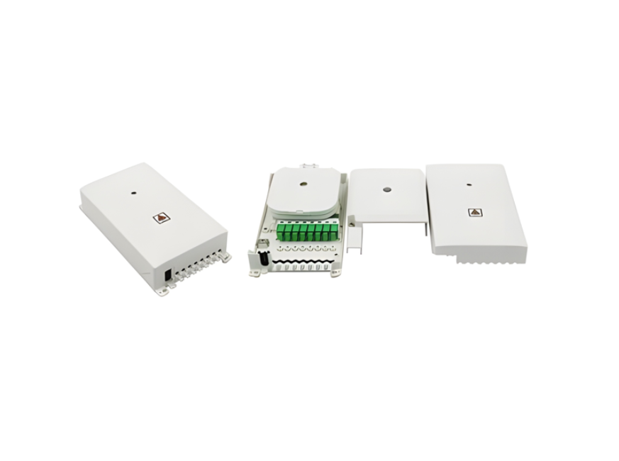 Caja Terminal Óptica SP-1602-8D – Con Splitter PLC 1x8 y 8 Puertos SC/APC