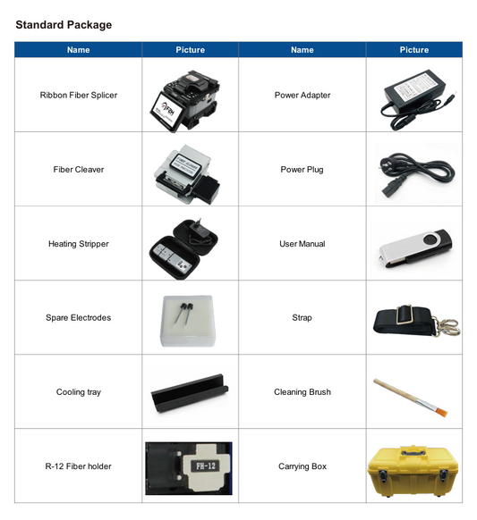 Fusionadora de Fibra Óptica GS-901 Ribbon Fiber Splicer