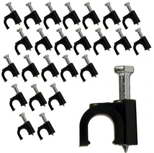 Grampas con Clavo de Acero 8 mm – Paquete 100 unidades