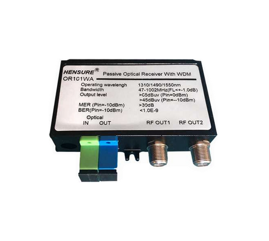 Receptor Óptico Pasivo con WDM OR1C1WA (Salida Dual)