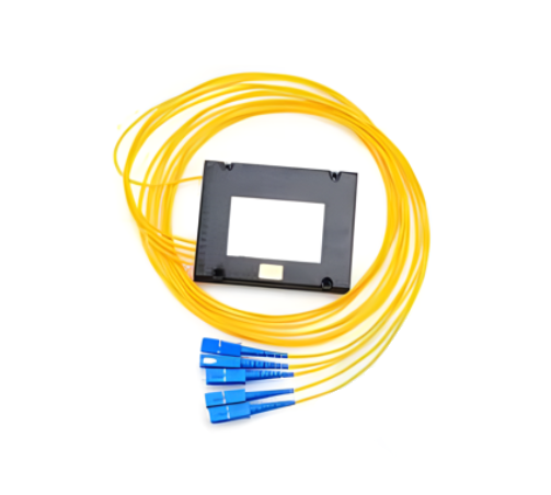 Splitter Óptico PLC 1x4 Tipo Cassette con Conectores SC/UPC