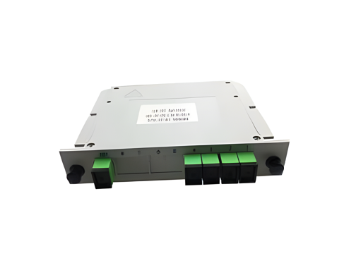 Splitter Óptico PLC 1x4 en Caja Cassette con Conectores SC/APC