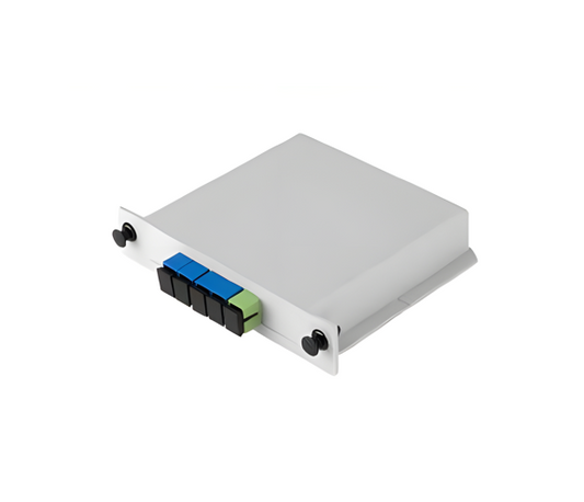 Splitter Óptico PLC 1x4 en Caja Cassette con Conectores SC/UPC