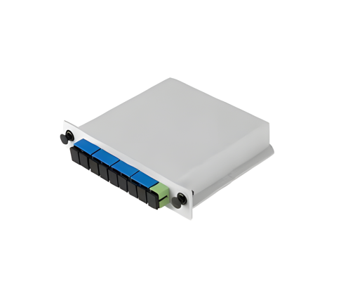 Splitter Óptico PLC 1x8 en Caja Cassette con Conectores SC/UPC