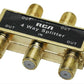 Splitter Coaxial 1x4 de RCA